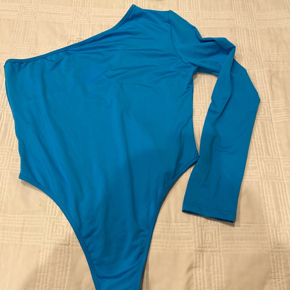 Lily Coco blue Dance Leotard size lg